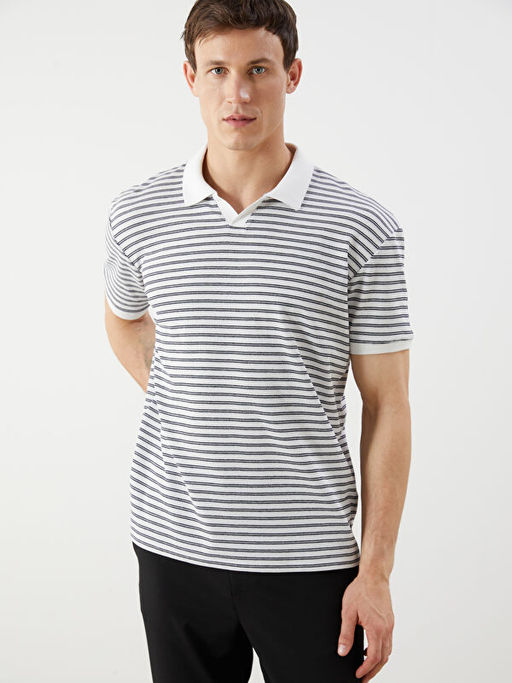 Polo Yaka ?izgili Erkek Ti??rt