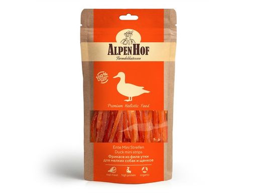 AlpenHof для собак мелких пород и щенков Фрикасе из утки 50г, A502, Экопром