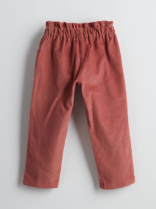 Beli Lastikli Kadife K?z ?ocuk Pantolon