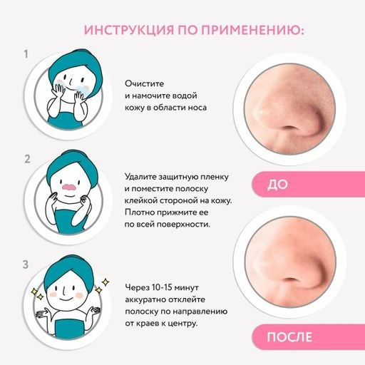 CETTUA Угольные очищающие полоски для носа  фото 6