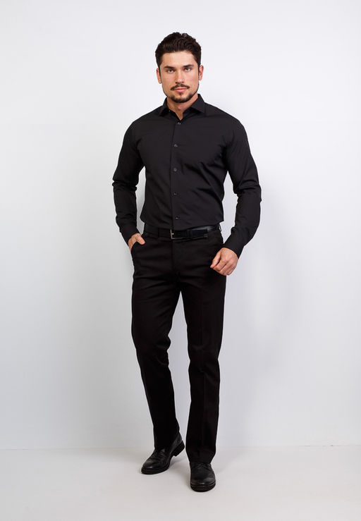 Сорочка мужская длинный рукав GREG 340/139/BLK/Z  фото 5