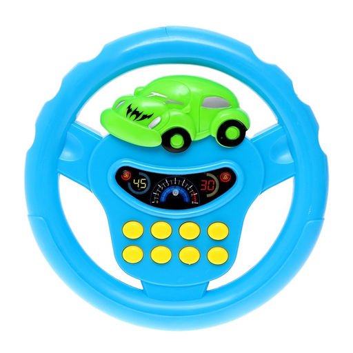 Руль музыкальный Транспорт, световые и звуковые эффекты, работает от батареек, МИКС - Simaland фото 4