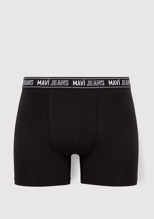 5li Basic Siyah Boxer - Mavi фото 2