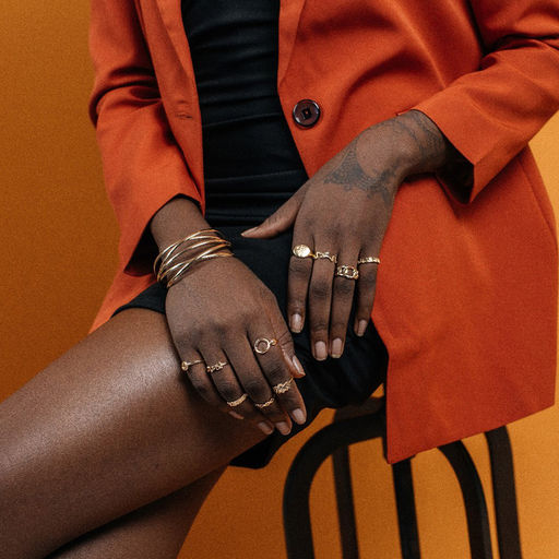 Браслет манжета «Афина», d=6.5 см, многослойный, цвет золото