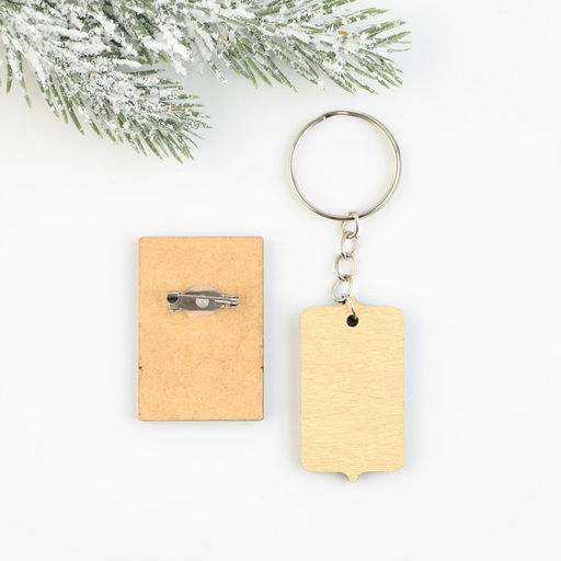 Значок и брелок Брутальный новый год, набор - Зимнее волшебство фото 3