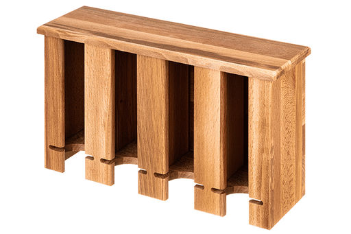 Подставка для чайных пакетиков 33*10,5*20 см с 4-мя отделениями, вертикальная с откидной крышкой