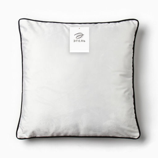 Наволочка декоративная Этель Кант, 45х45, цвет белый, велюр (100% пэ)  фото 5