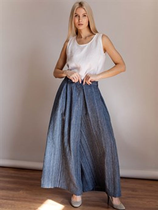 юбка-брюки  лен 50%, хлопок 50% - Волтри фото 7