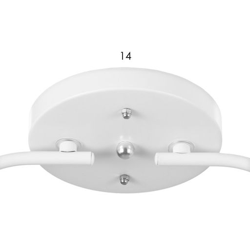 Люстра на потолок BayerLux «Онлайн», 2×15 Вт, Е27, белый/прозрачный