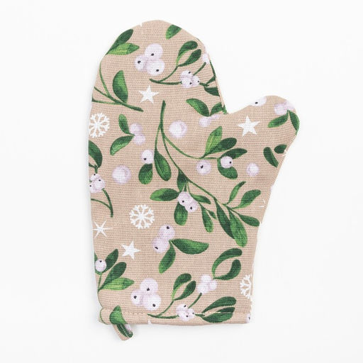 Кухонный набор Доляна Frosty berries: варежка 20х27 см, прихватка 19х19 см, 100% хл  фото 3
