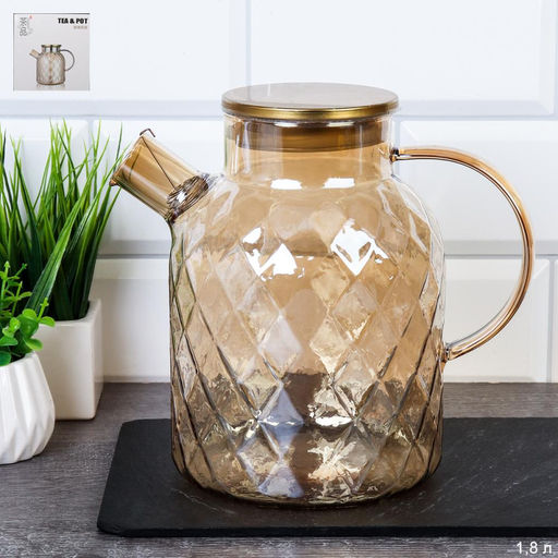 Кувшин 1800 мл / LCWJ5904 /уп 36/Металлическая крышка - ГалеонТрейд фото 5