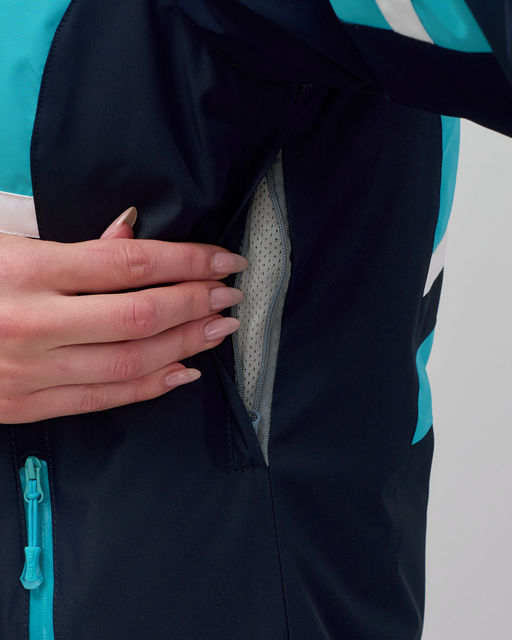 Горнолыжный костюм женский зимний бирюзового цвета 02808Br - Mtforce фото 8