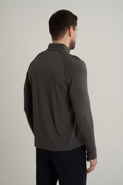 Лонгслив half-zip Коричневый ANTA RUNNING LS Tee  фото 5
