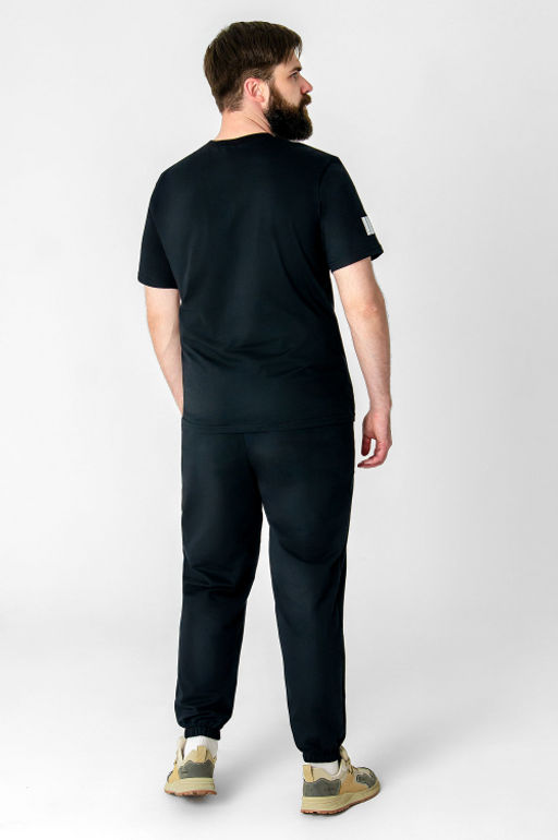 Арт. 613107 Комплект с брюками мужской 48-56 (5 шт) Цвет:черный - Идеал фото 11