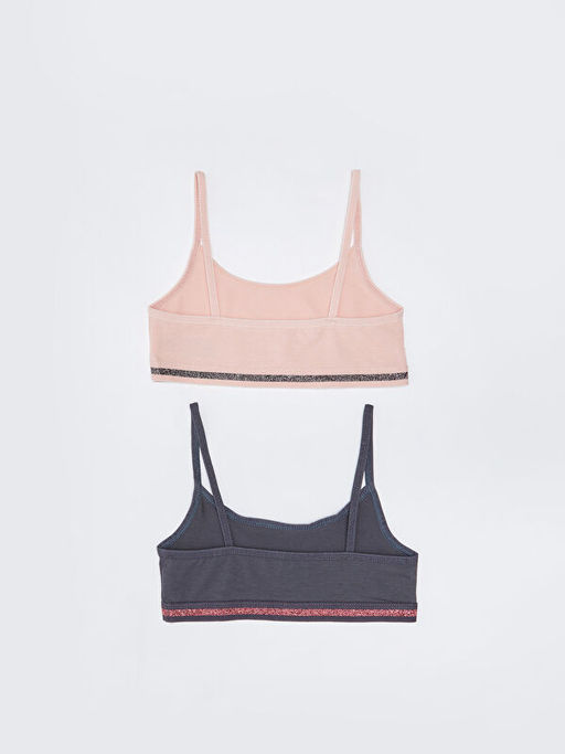 Basic Pamuklu K?z ?ocuk B?stiyer 2li - Waikiki фото 2