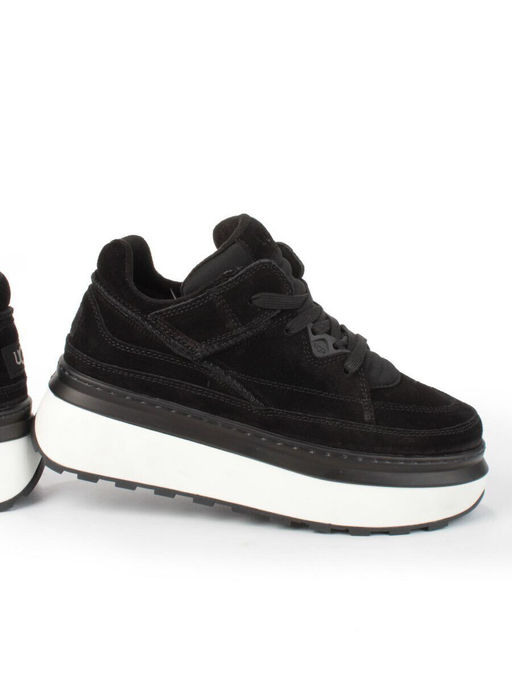 05-A9001-4 BLACK Кроссовки женские (натуральная замша)