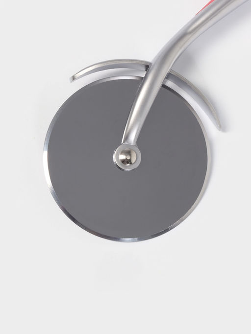 Нож для пиццы и теста Доляна Redline, d=6.5 см, нержавеющая сталь, красный