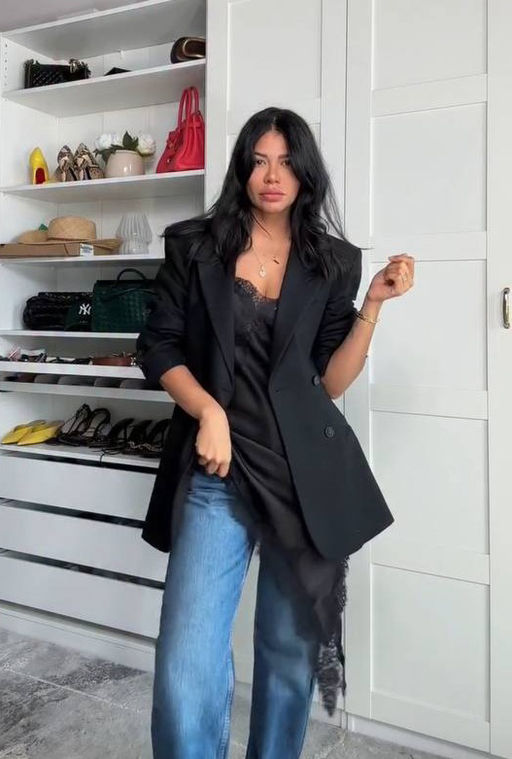 K13293 Платье атласное ЧЕРНЫЙ