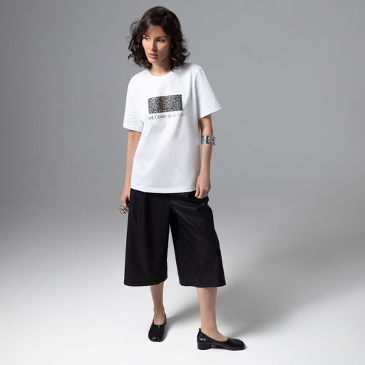 Футболка свободной посадки Модная перезагрузка (белая) - Charutti фото 2