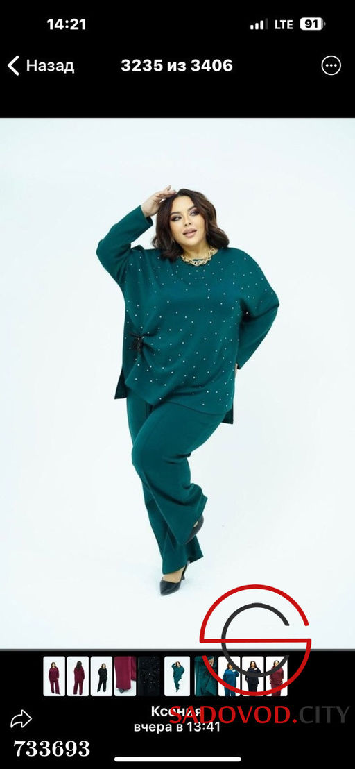 Женский брючный костюм двойка