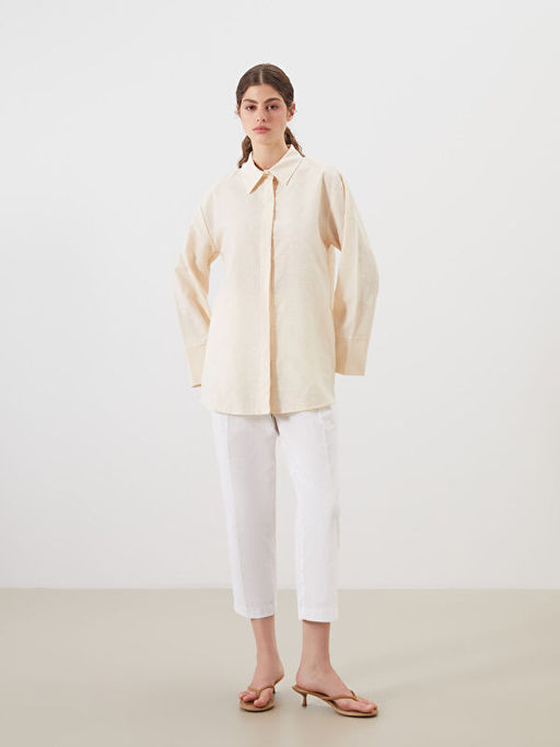 Dokulu Kad?n G?mlek Tunik