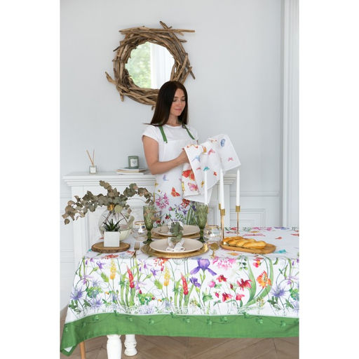 Скатерть Этель Луговые цветы 180х150 см, 100 % хлопок, саржа 190 гр/м2  фото 10