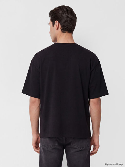 Relax Fit %100 Pamuk Basic Erkek Ti??rt