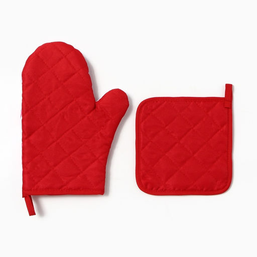 Набор кухонный Тюльпаны варежка-прихватка 20?27 см, прихватка 17?17 см 100% п/э