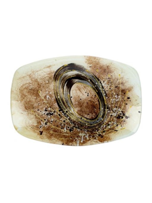 Блюдо с декором АРТ 34х24см - SIJ фото 5