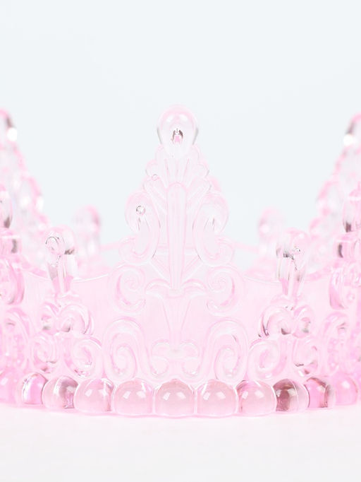 Корона для торта «Хрусталь», цвет розовый