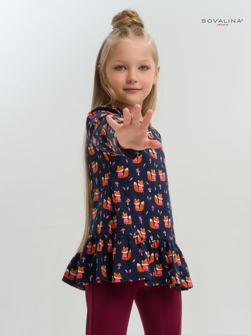 Костюм Алиса лисята на синем-марсала - Sovalina фото 29