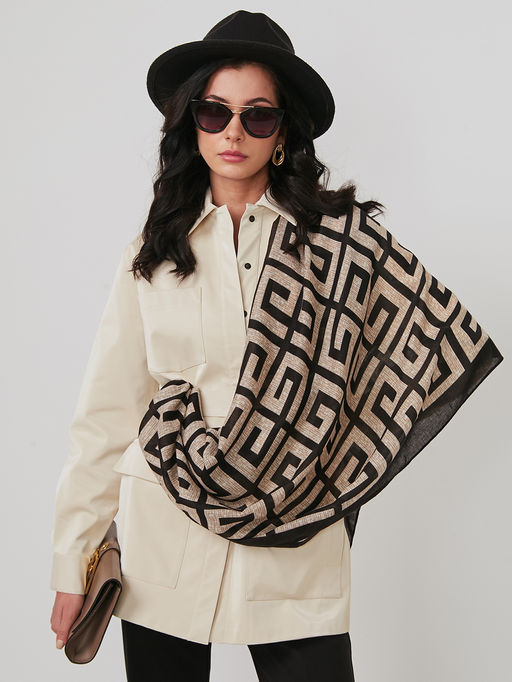 Большой, мягкий, тонкий и очень нежный двусторонний палантин - Tantino фото 6