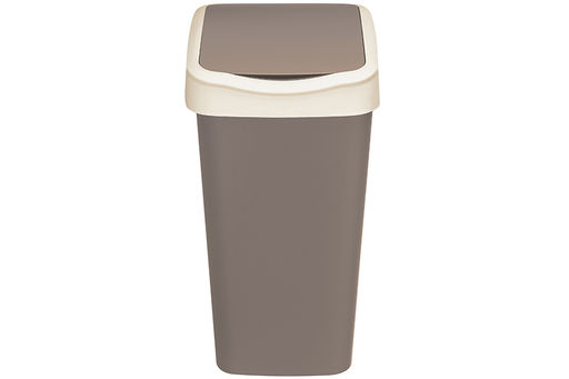 Ведро для мусора с подвижной крышкой 20 л 30*23,5*43 см Тандем шоколад/слон.кость (842022) - Elan gallery фото 6
