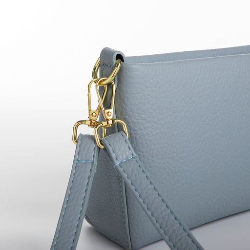 Сумка женская кросс-боди на молнии, цвет голубой - Simaland фото 3