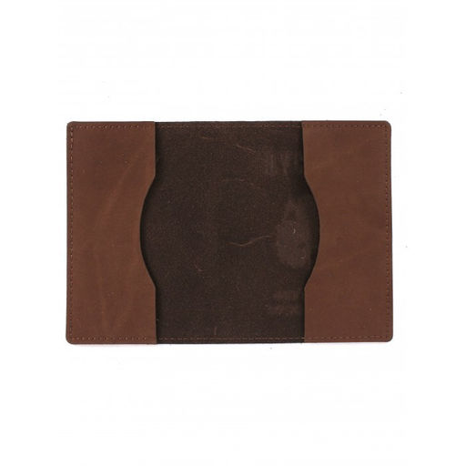 Обложка для паспорта Croco-П-1101 натуральная кожа корица нубук (15) 265112  фото 2