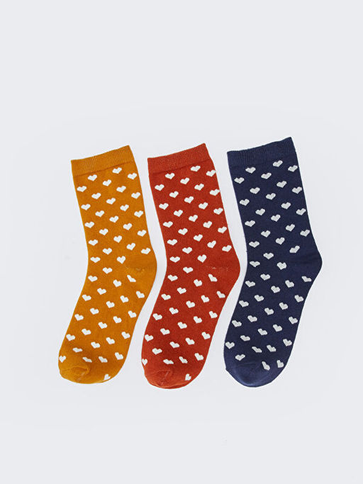 Desenli Kad?n Soket ?orap 3l?