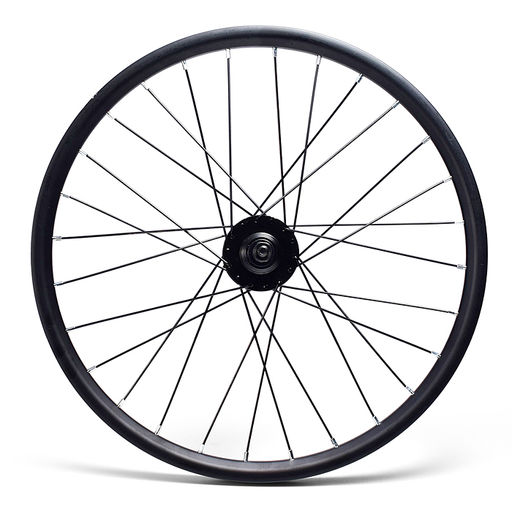 Колесо велосипедное 20" заднее в сборе, алюминий, под трещ, диск 6-болт, без гаек
