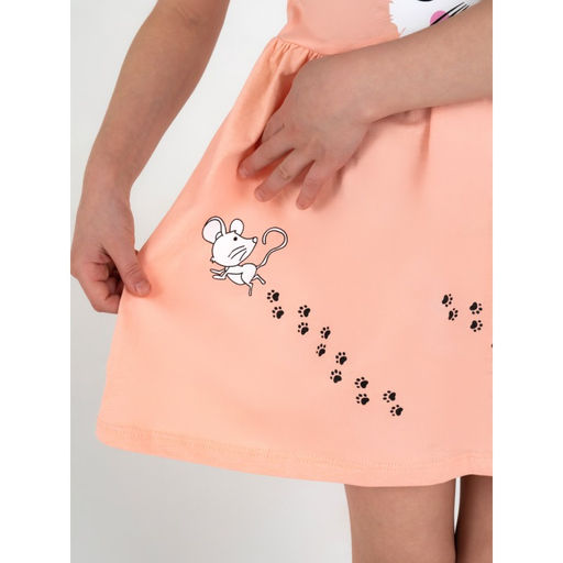 Платье Кошки-Мышки Персиковый - Ronda фото 4