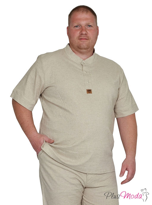 Рубашка-поло Модель №1621 размеры 44-84 - Plusmoda фото 2