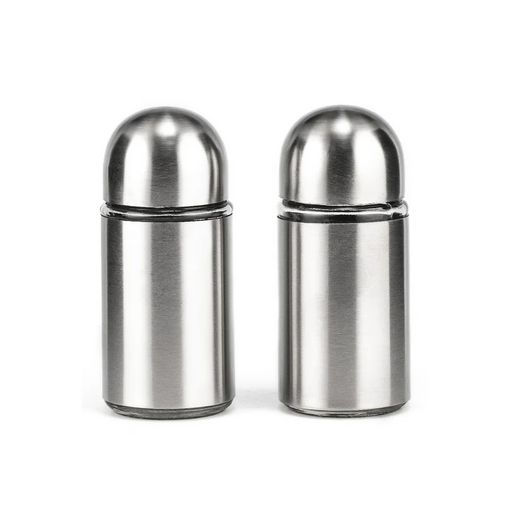 Набор для специй 2 предмета (сталь): солонка 1х80мл, перечница 1х80мл LARA (LR08-11)  фото 3