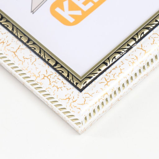 Фоторамка пластик "Майолика" 21х30 см, белый кракелюр