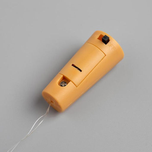 Цена за 2 шт. Гирлянда «Нить» 2 м роса с пробкой, IP20, серебристая нить, 20 LED, свечение красное, LR44×3