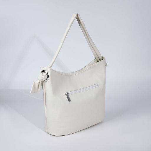 Сумка-тоут на молнии, 2 наружных кармана, цвет белый - Simaland фото 2