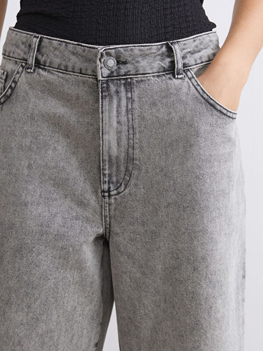 Wideleg Kad?n Jean Pantolon