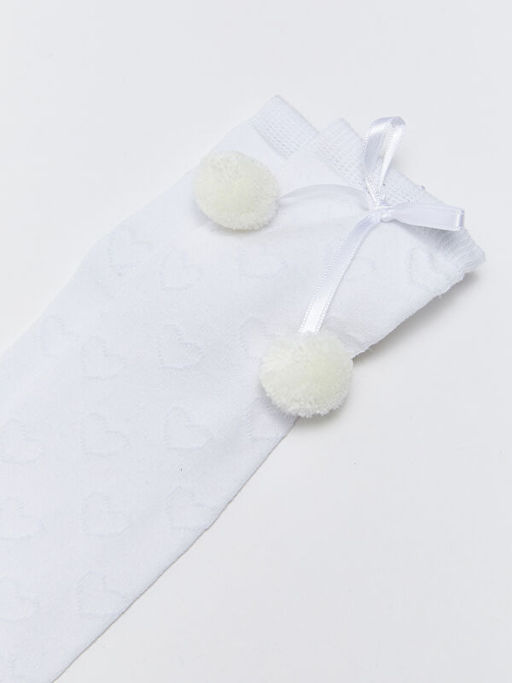 Kendinden Desenli K?z ?ocuk Diz Alt? ?orap - Waikiki фото 3