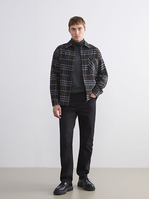 Regular Fit Uzun Kollu Ekose Erkek Oduncu G?mlek