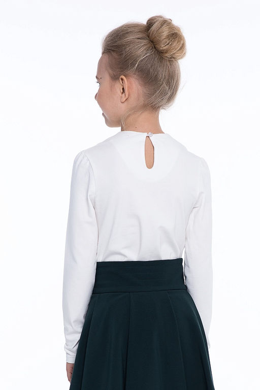 Молочная школьная блуза Инфанта, модель 0665  фото 4