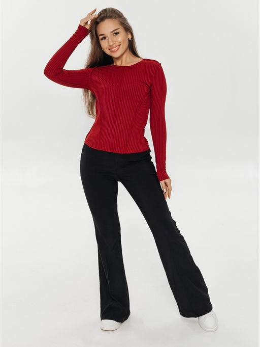 Лонгслив женский Эмма (черный) - Lovetex фото 26