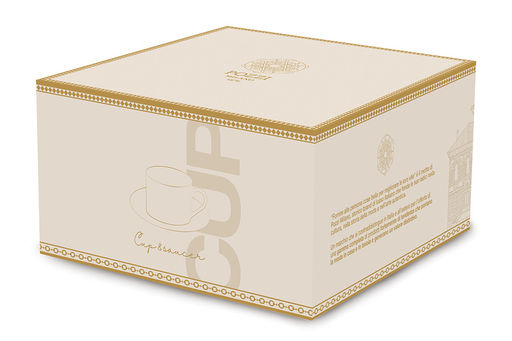 Пара чайная, 1 перс, 2 пр, 220 мл, фарфор N, белая, с золотистым орнаментом, Golden - Anna lafarg фото 2