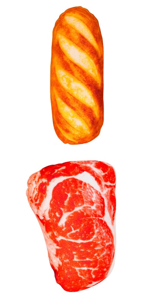 Игр. д/кош. с валерианой Хлеб и Мясо 23 см Антицарапки 50466